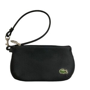 Lacoste black wristlet bag